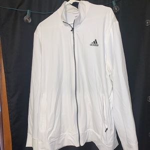 Adidas White Zip-up Jacket